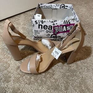 Brash Women's Tan Heeled Sandals